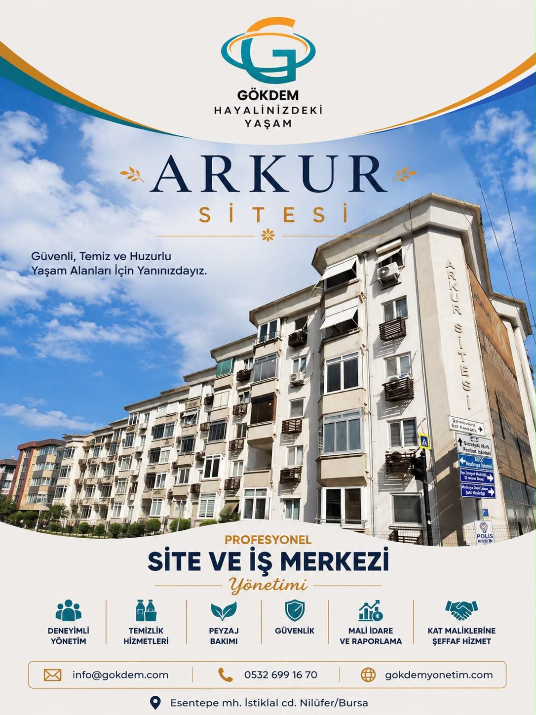 Arkur Sitesi Gökdem Yönetim referans projesi