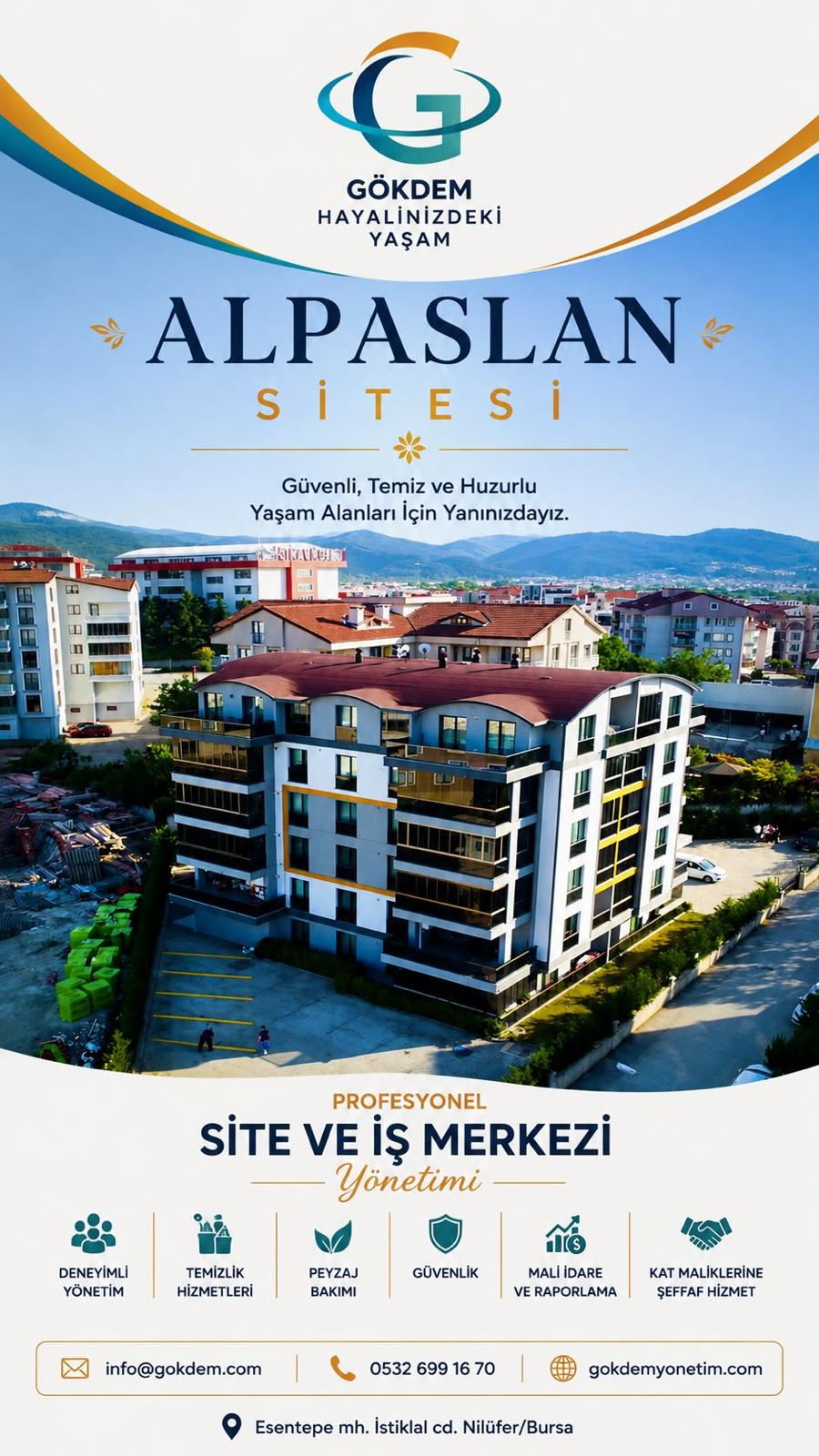 Alpaslan Sitesi Gökdem Yönetim referans projesi