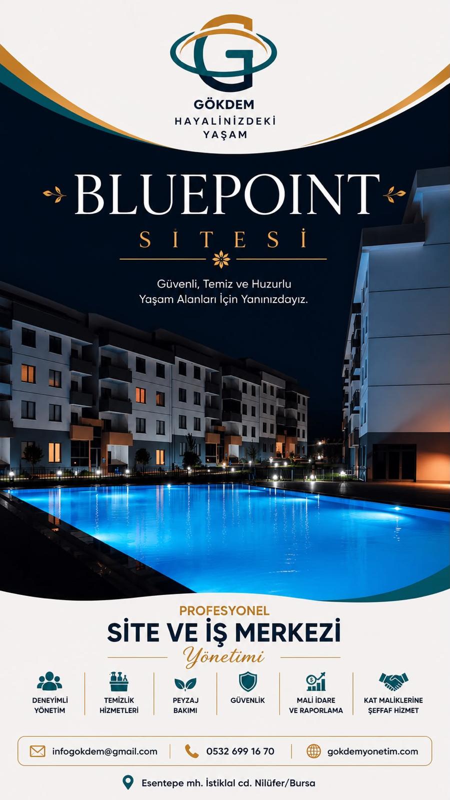 Bluepoint Sitesi Gökdem Yönetim referans projesi