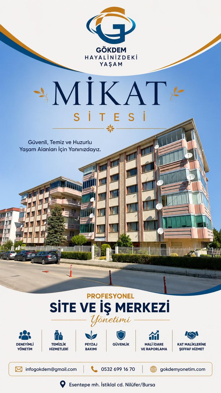 Mikat Sitesi Gökdem Yönetim referans projesi