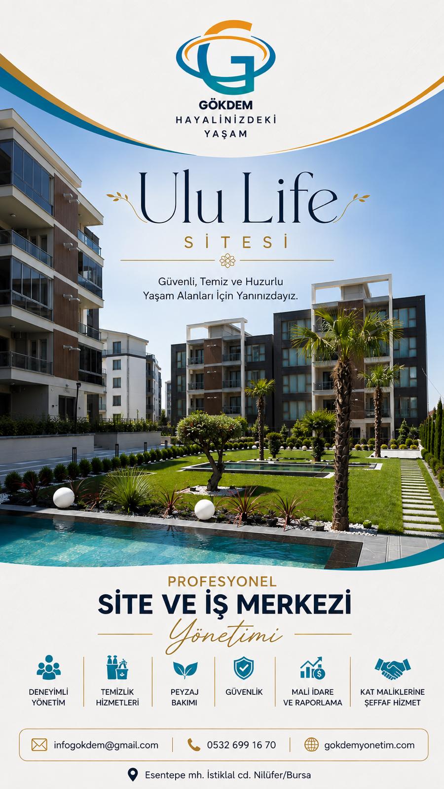Ulu Life Residence Gökdem Yönetim referans projesi